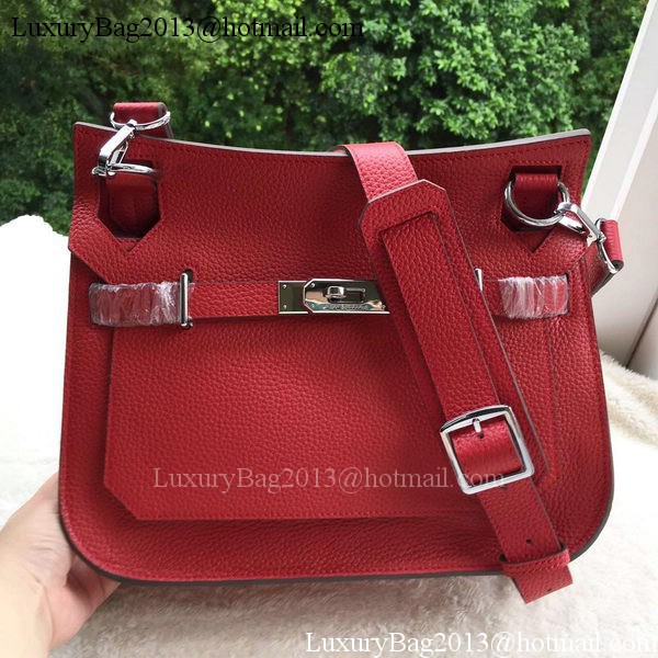 Hermes Jypsiere 31CM Shoulder Bag Calfskin Leather H0880 Red Hermes Jypsiere 31CM Shoulder Bag Calfskin Leather H0880 Red
