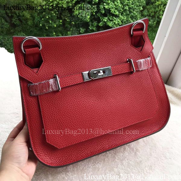 Hermes Jypsiere 31CM Shoulder Bag Calfskin Leather H0880 Red Hermes Jypsiere 31CM Shoulder Bag Calfskin Leather H0880 Red