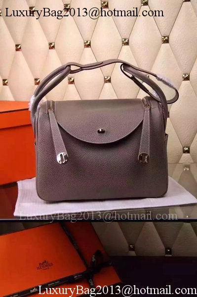 Hermes Lindy 30CM Leather Shoulder Bag H0881 Grey Hermes Lindy 30CM Leather Shoulder Bag H0881 Grey
