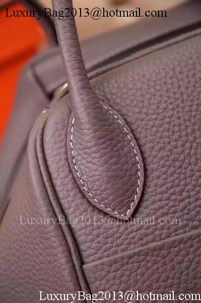 Hermes Lindy 30CM Leather Shoulder Bag H0881 Grey Hermes Lindy 30CM Leather Shoulder Bag H0881 Grey