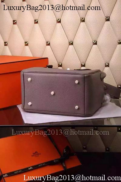 Hermes Lindy 30CM Leather Shoulder Bag H0881 Grey Hermes Lindy 30CM Leather Shoulder Bag H0881 Grey