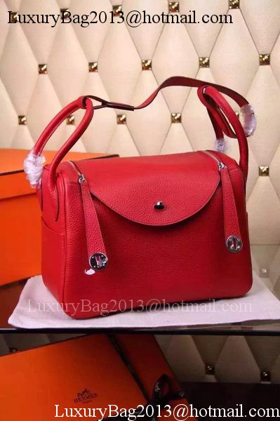 Hermes Lindy 30CM Leather Shoulder Bag H0881 Red Hermes Lindy 30CM Leather Shoulder Bag H0881 Red