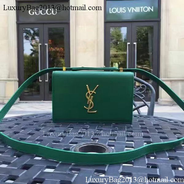 Yves Saint Laurent Cross-body Shoulder Bag Y26605 Green Yves Saint Laurent Cross-body Shoulder Bag Y26605 Green