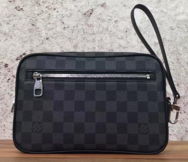 Louis Vuitton Damier Graphite Canvas KASAI CLUTCH N41664 Louis Vuitton Damier Graphite Canvas KASAI CLUTCH N41664