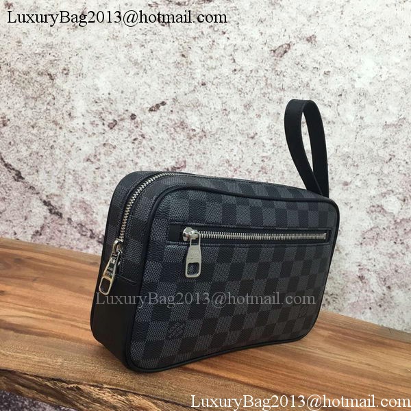 Louis Vuitton Damier Graphite Canvas KASAI CLUTCH N41664 Louis Vuitton Damier Graphite Canvas KASAI CLUTCH N41664