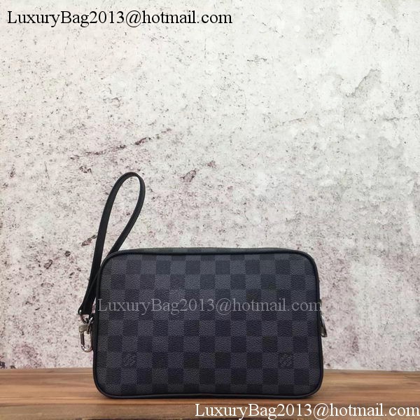 Louis Vuitton Damier Graphite Canvas KASAI CLUTCH N41664 Louis Vuitton Damier Graphite Canvas KASAI CLUTCH N41664