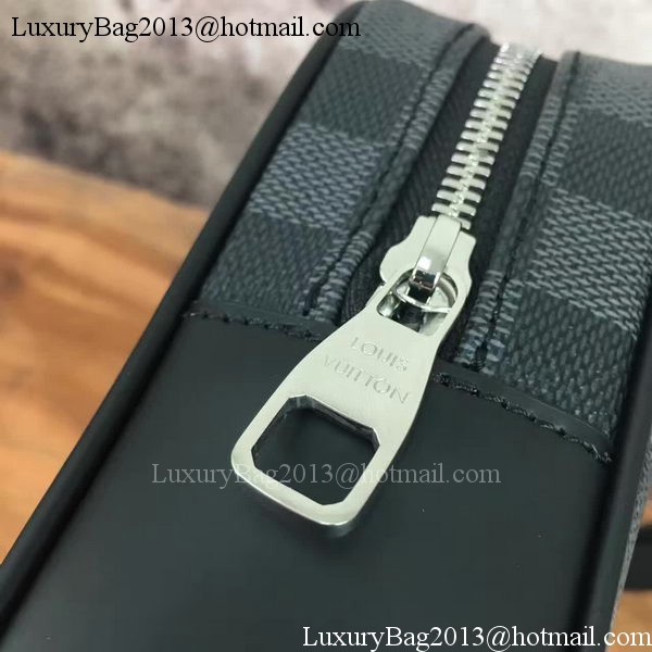Louis Vuitton Damier Graphite Canvas KASAI CLUTCH N41664 Louis Vuitton Damier Graphite Canvas KASAI CLUTCH N41664