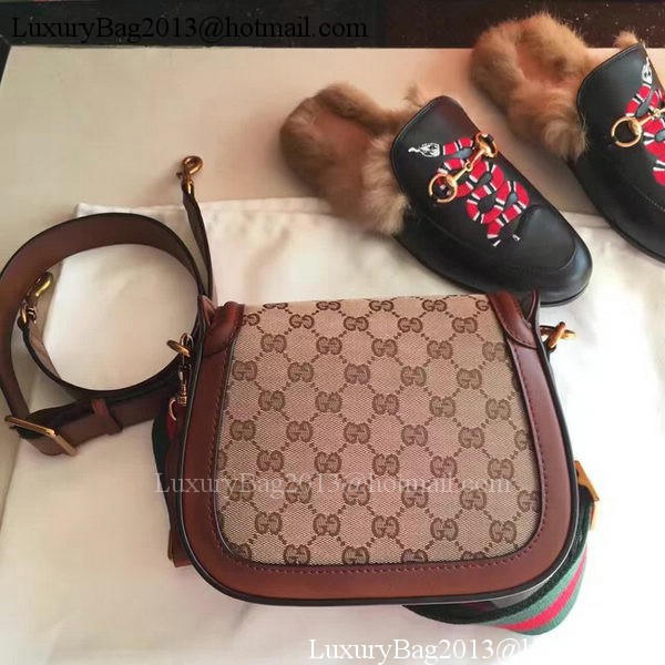 Gucci Lady Web GG Canvas Shoulder Bag 383821 Brown Gucci Lady Web GG Canvas Shoulder Bag 383821 Brown