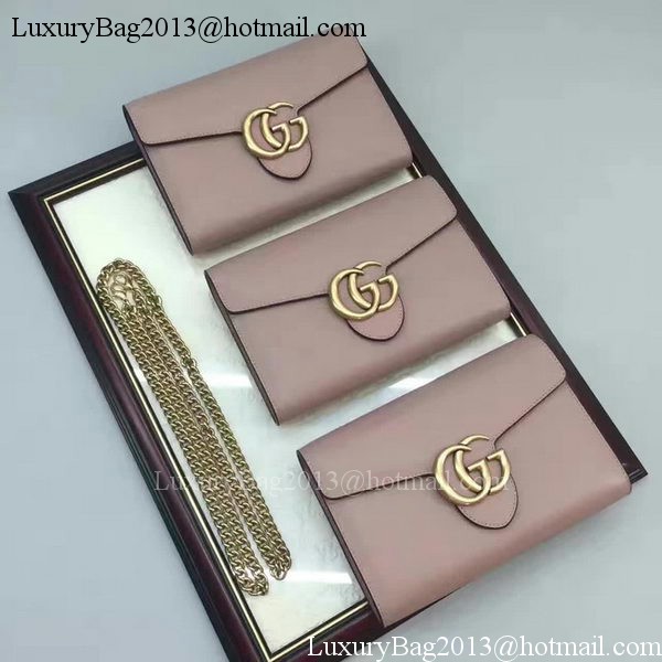 Gucci GG Marmont Leather mini Chain Bag 401232 Grey Gucci GG Marmont Leather mini Chain Bag 401232 Grey