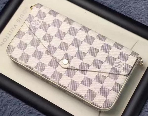 Louis Vuitton Damier Azur Canvas POCHETTE FELICIE N63106 Louis Vuitton Damier Azur Canvas POCHETTE FELICIE N63106