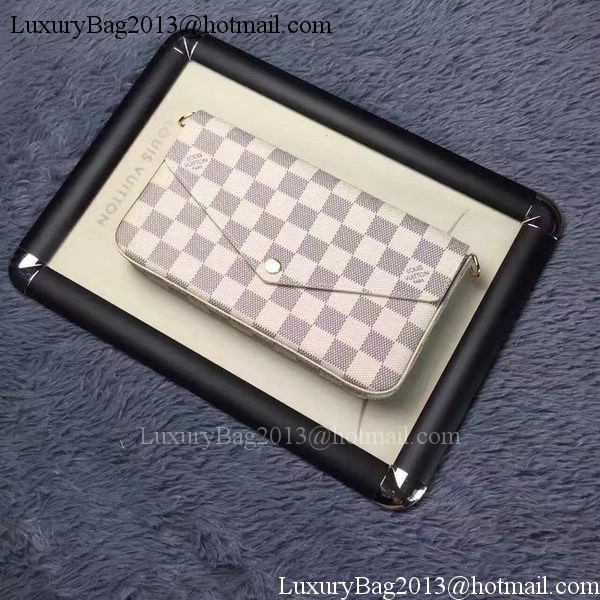 Louis Vuitton Damier Azur Canvas POCHETTE FELICIE N63106 Louis Vuitton Damier Azur Canvas POCHETTE FELICIE N63106