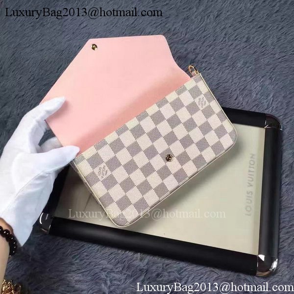 Louis Vuitton Damier Azur Canvas POCHETTE FELICIE N63106 Louis Vuitton Damier Azur Canvas POCHETTE FELICIE N63106