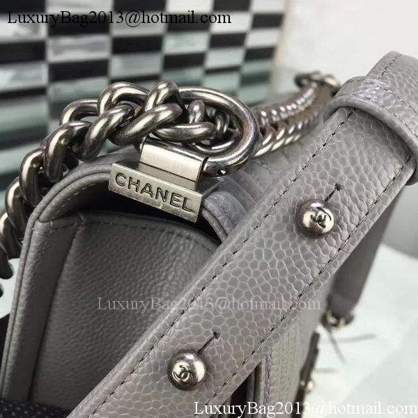 Boy Chanel Flap Shoulder Bag Cannage Pattern A67086 Grey Boy Chanel Flap Shoulder Bag Cannage Pattern A67086 Grey