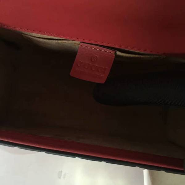 Gucci Padlock Gucci Signature Mini Shoulder Bag 409487A Red Gucci Padlock Gucci Signature Mini Shoulder Bag 409487A Red