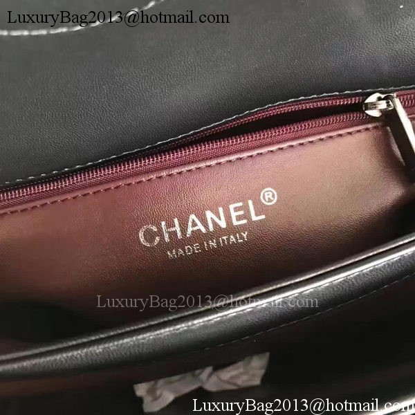 Chanel Classic Top Flap Bag Black Original Sheepskin Leather A92236 Silver Chanel Classic Top Flap Bag Black Original Sheepskin Leather A92236 Silver