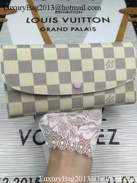 Louis Vuitton Damier Azur Canvas Emilie Wallet N60696 Louis Vuitton Damier Azur Canvas Emilie Wallet N60696