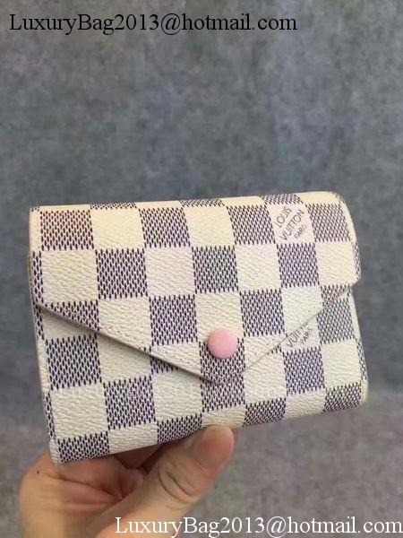 Louis Vuitton Damier Azur Canvas Victorine Wallet N62360 Louis Vuitton Damier Azur Canvas Victorine Wallet N62360