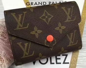 Louis Vuitton Monogram Canvas Victorine Wallet M62360 Orange Louis Vuitton Monogram Canvas Victorine Wallet M62360 Orange