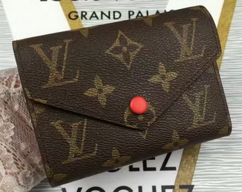 Louis Vuitton Monogram Canvas Victorine Wallet M62360 Red Louis Vuitton Monogram Canvas Victorine Wallet M62360 Red