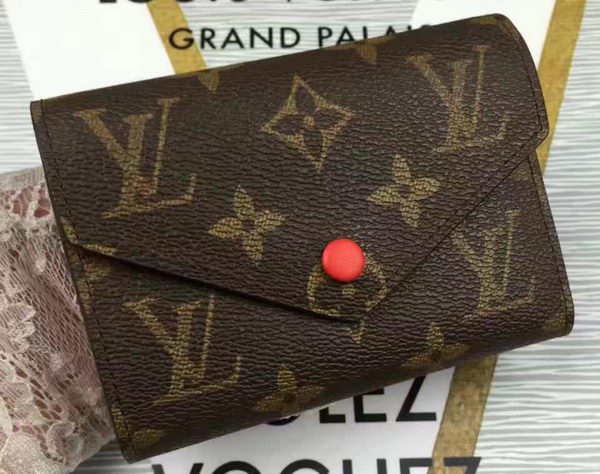 Louis Vuitton Monogram Canvas Victorine Wallet M62360 Red Louis Vuitton Monogram Canvas Victorine Wallet M62360 Red