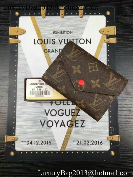 Louis Vuitton Monogram Canvas Victorine Wallet M62360 Red Louis Vuitton Monogram Canvas Victorine Wallet M62360 Red