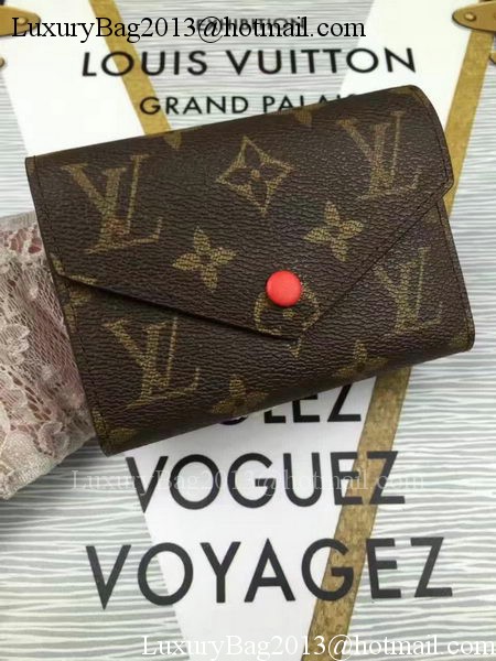 Louis Vuitton Monogram Canvas Victorine Wallet M62360 Red Louis Vuitton Monogram Canvas Victorine Wallet M62360 Red