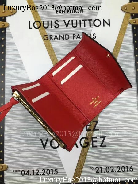 Louis Vuitton Monogram Canvas Victorine Wallet M62360 Red Louis Vuitton Monogram Canvas Victorine Wallet M62360 Red
