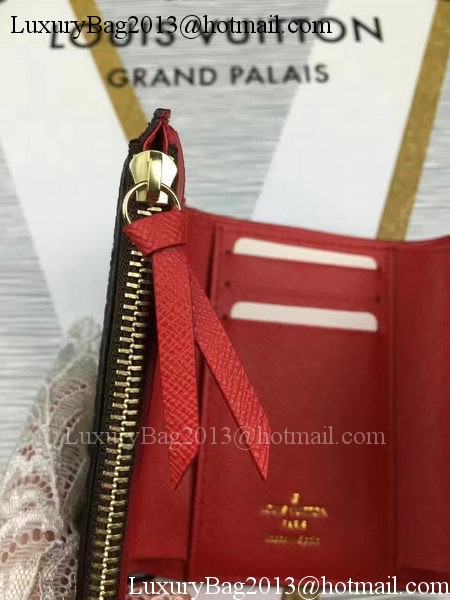 Louis Vuitton Monogram Canvas Victorine Wallet M62360 Red Louis Vuitton Monogram Canvas Victorine Wallet M62360 Red