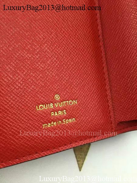 Louis Vuitton Monogram Canvas Victorine Wallet M62360 Red Louis Vuitton Monogram Canvas Victorine Wallet M62360 Red