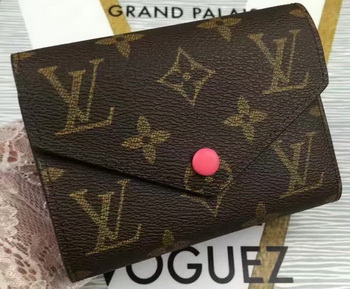 Louis Vuitton Monogram Canvas Victorine Wallet M62360 Rose Louis Vuitton Monogram Canvas Victorine Wallet M62360 Rose
