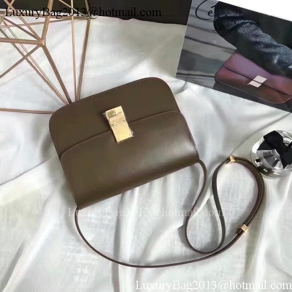 Celine Classic Box Flap Bag Smooth Leather C20447 Green Celine Classic Box Flap Bag Smooth Leather C20447 Green