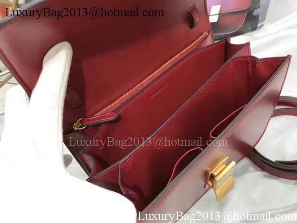 Celine Classic Box Flap Bag Smooth Leather C20447 Red Celine Classic Box Flap Bag Smooth Leather C20447 Red