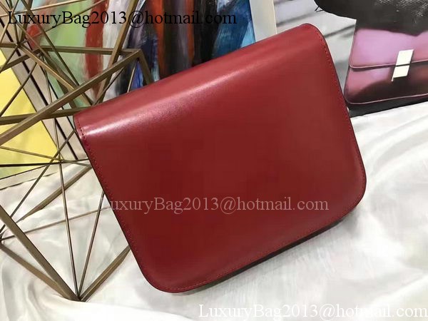 Celine Classic Box Flap Bag Smooth Leather C20447 Red Celine Classic Box Flap Bag Smooth Leather C20447 Red