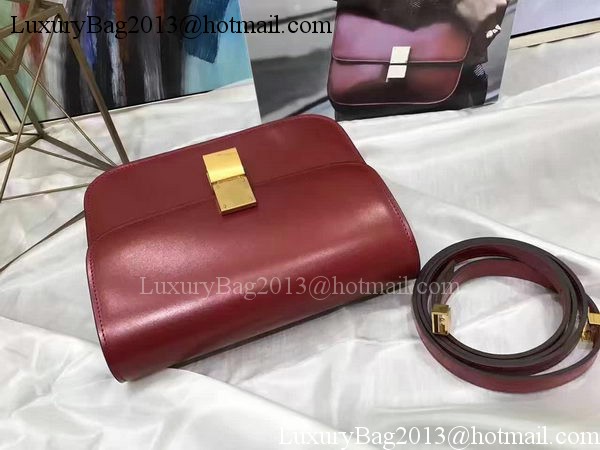 Celine Classic Box Flap Bag Smooth Leather C20447 Red Celine Classic Box Flap Bag Smooth Leather C20447 Red