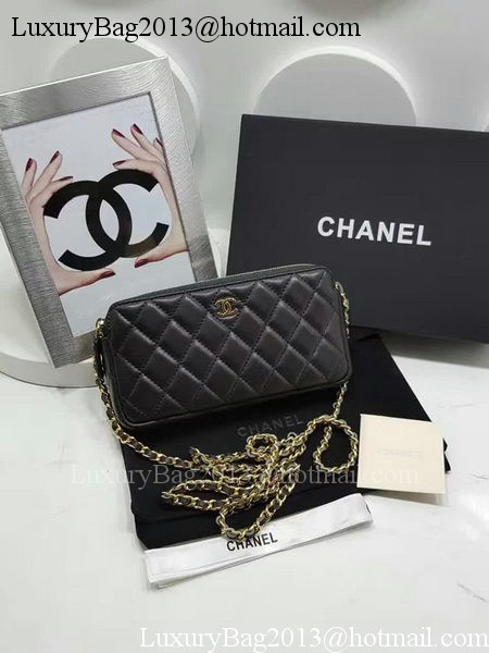 Chanel mini Shoulder Bag Black Sheepskin Leather A7020 Gold Chanel mini Shoulder Bag Black Sheepskin Leather A7020 Gold