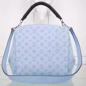 Louis Vuitton Calfskin Leather Babylone PM M50031 Blue Louis Vuitton Calfskin Leather Babylone PM M50031 Blue