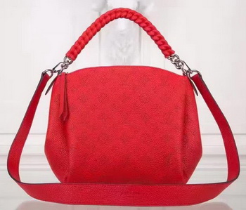 Louis Vuitton Mahina Leather BABYLONE CHAIN BB Bag M51223 Red Louis Vuitton Mahina Leather BABYLONE CHAIN BB Bag M51223 Red