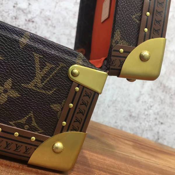 Louis Vuitton Monogram Canvas Treasure Box 40666 Light Red Louis Vuitton Monogram Canvas Treasure Box 40666 Light Red