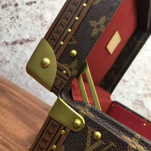 Louis Vuitton Monogram Canvas Treasure Box 40666 Marroon Louis Vuitton Monogram Canvas Treasure Box 40666 Marroon