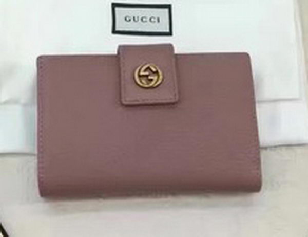 Gucci Calfskin Leagther Wallet 337023 Pink Gucci Calfskin Leagther Wallet 337023 Pink