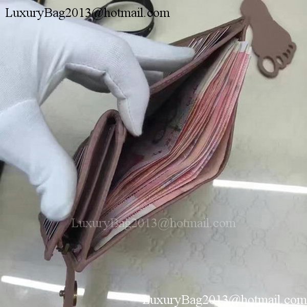 Gucci Calfskin Leagther Wallet 337023 Pink Gucci Calfskin Leagther Wallet 337023 Pink