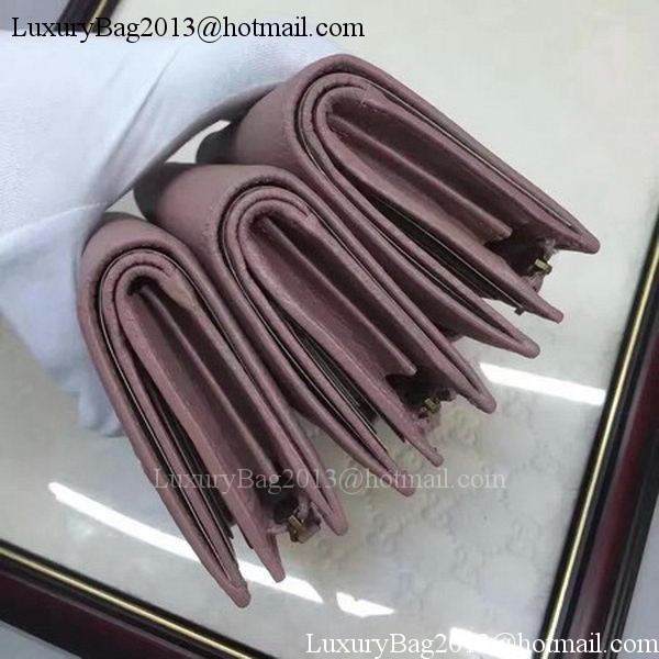 Gucci Calfskin Leagther Wallet 337023 Pink Gucci Calfskin Leagther Wallet 337023 Pink