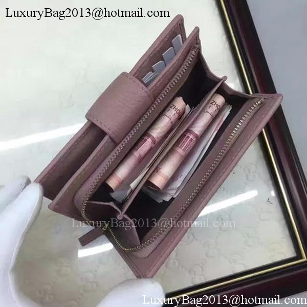 Gucci Calfskin Leagther Wallet 337023 Pink Gucci Calfskin Leagther Wallet 337023 Pink