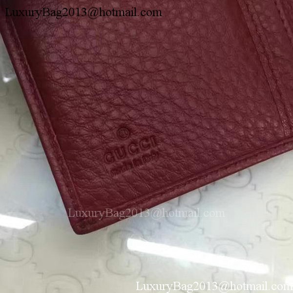 Gucci Calfskin Leagther Wallet 337023 Red Gucci Calfskin Leagther Wallet 337023 Red