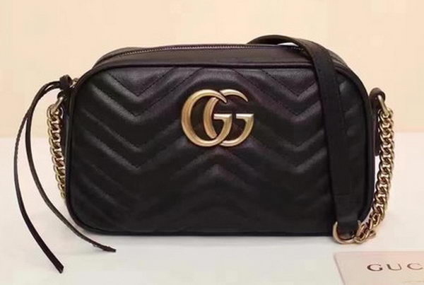 Gucci GG Marmont Matelasse Shoulder Bag 447632 Black Gucci GG Marmont Matelasse Shoulder Bag 447632 Black