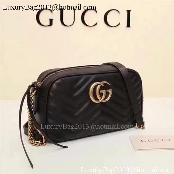 Gucci GG Marmont Matelasse Shoulder Bag 447632 Black Gucci GG Marmont Matelasse Shoulder Bag 447632 Black