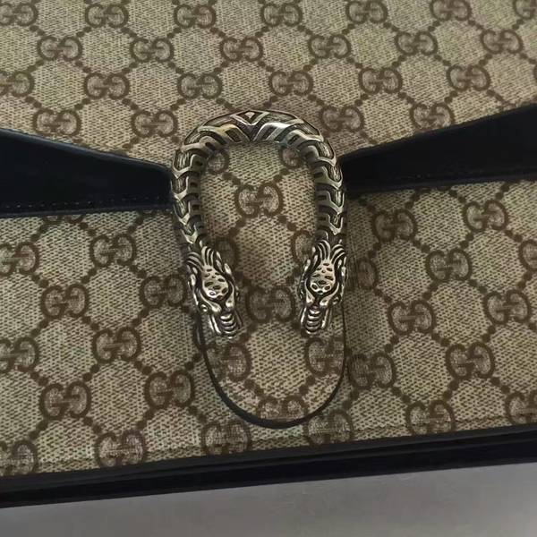 Gucci Medium Dionysus GG Canvas Shoulder Bag 400249 Black Gucci Medium Dionysus GG Canvas Shoulder Bag 400249 Black