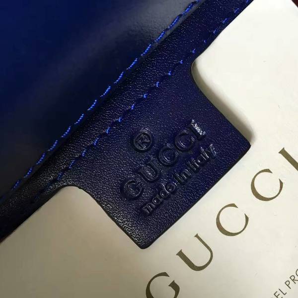 Gucci GG Marmont Suede Leather Medium Shoulder Bag 443497 Dark Blue Gucci GG Marmont Suede Leather Medium Shoulder Bag 443497 Dark Blue