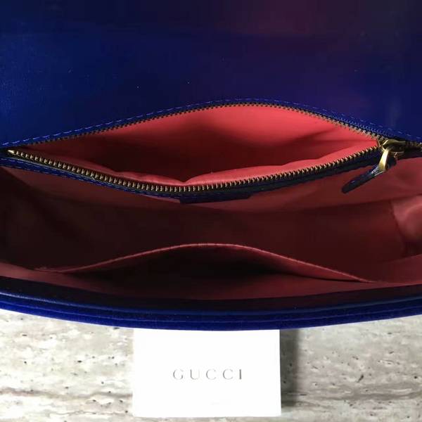 Gucci GG Suede Leather Shoulder Bag 443496 Dark Blue Gucci GG Suede Leather Shoulder Bag 443496 Dark Blue