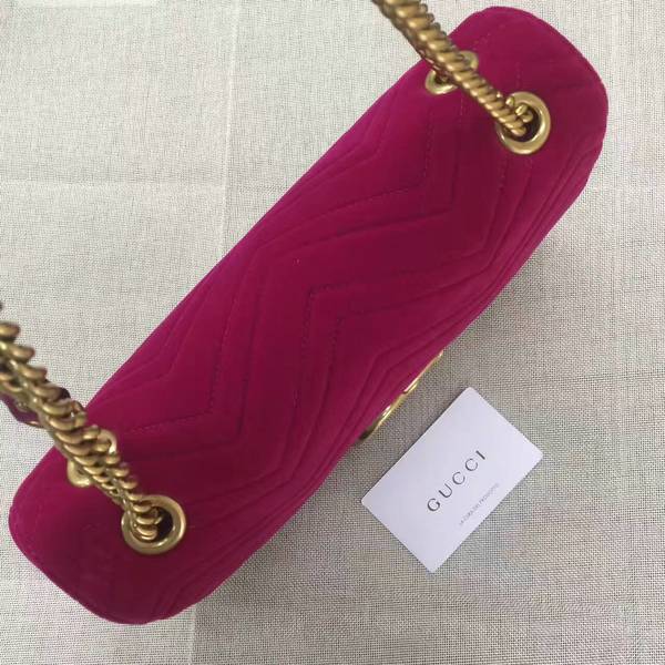 Gucci GG Suede Leather Shoulder Bag 443496 Wine Gucci GG Suede Leather Shoulder Bag 443496 Wine